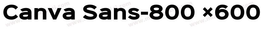 Canva Sans-800 ×600字体转换